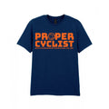 Proper Cyclist Tee Orange Logo