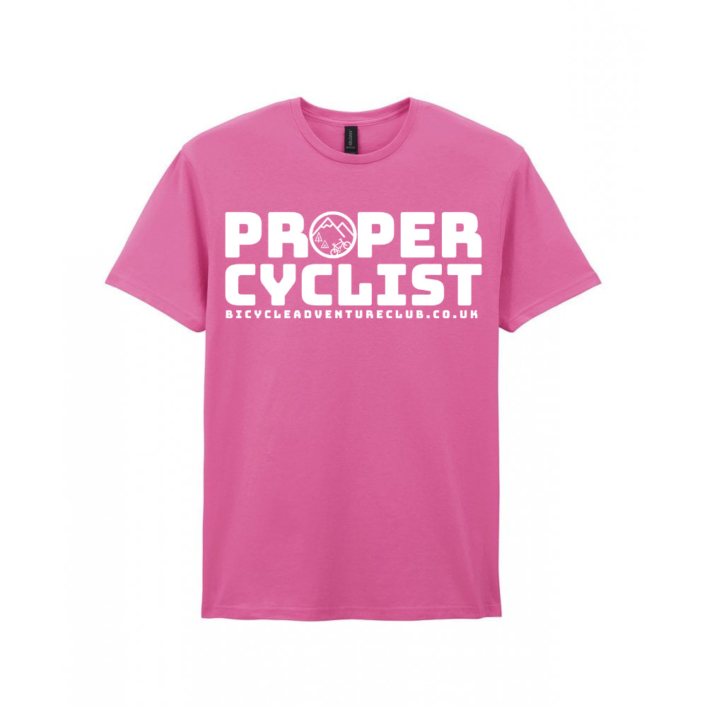 Proper Cyclist Tee White Logo