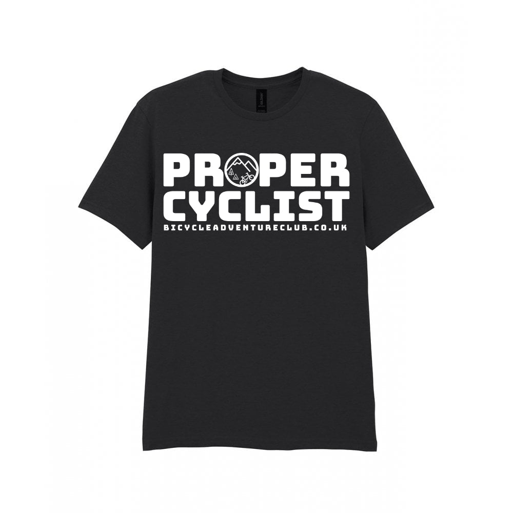 Proper Cyclist Tee White Logo
