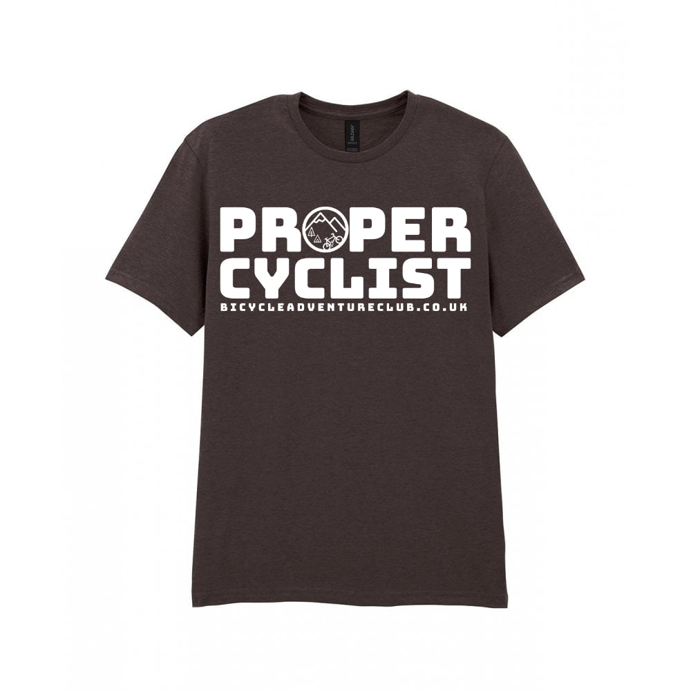 Proper Cyclist Tee White Logo