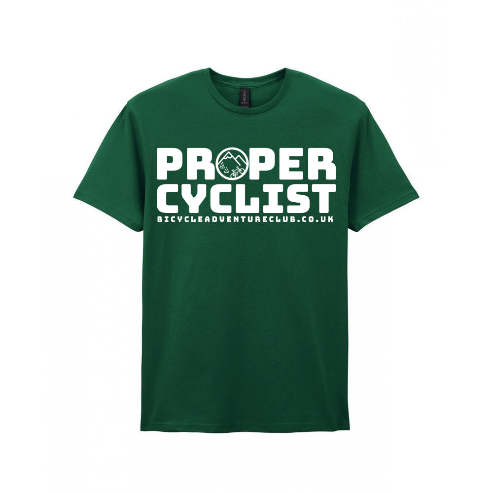 Proper Cyclist Tee White Logo