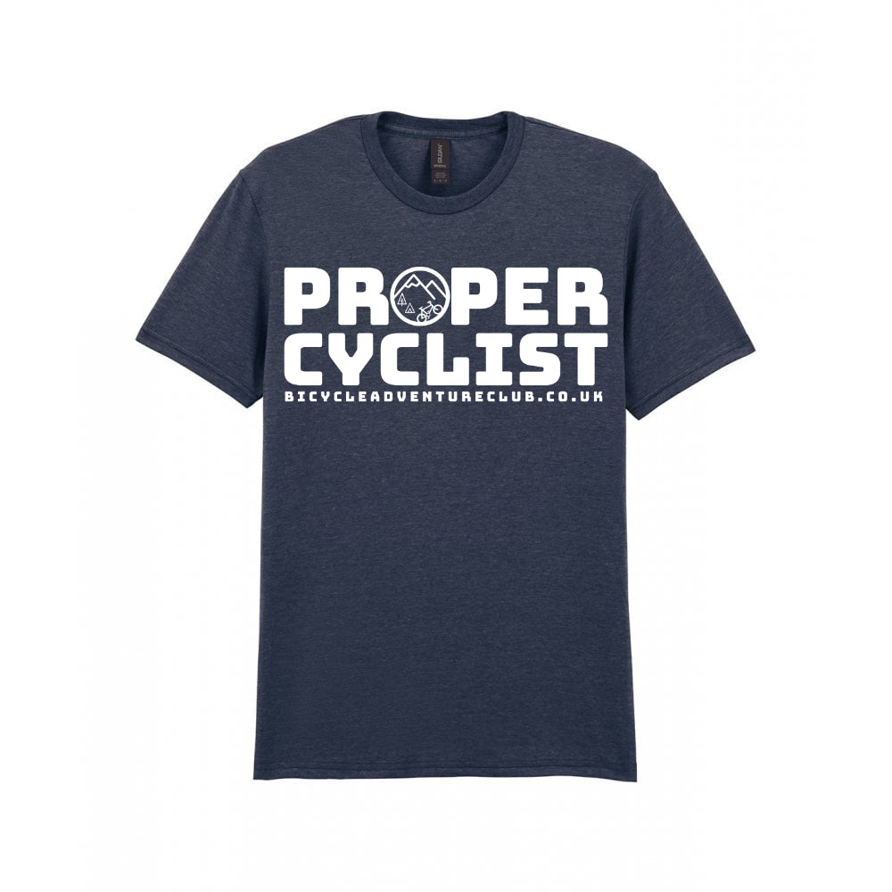 Proper Cyclist Tee White Logo