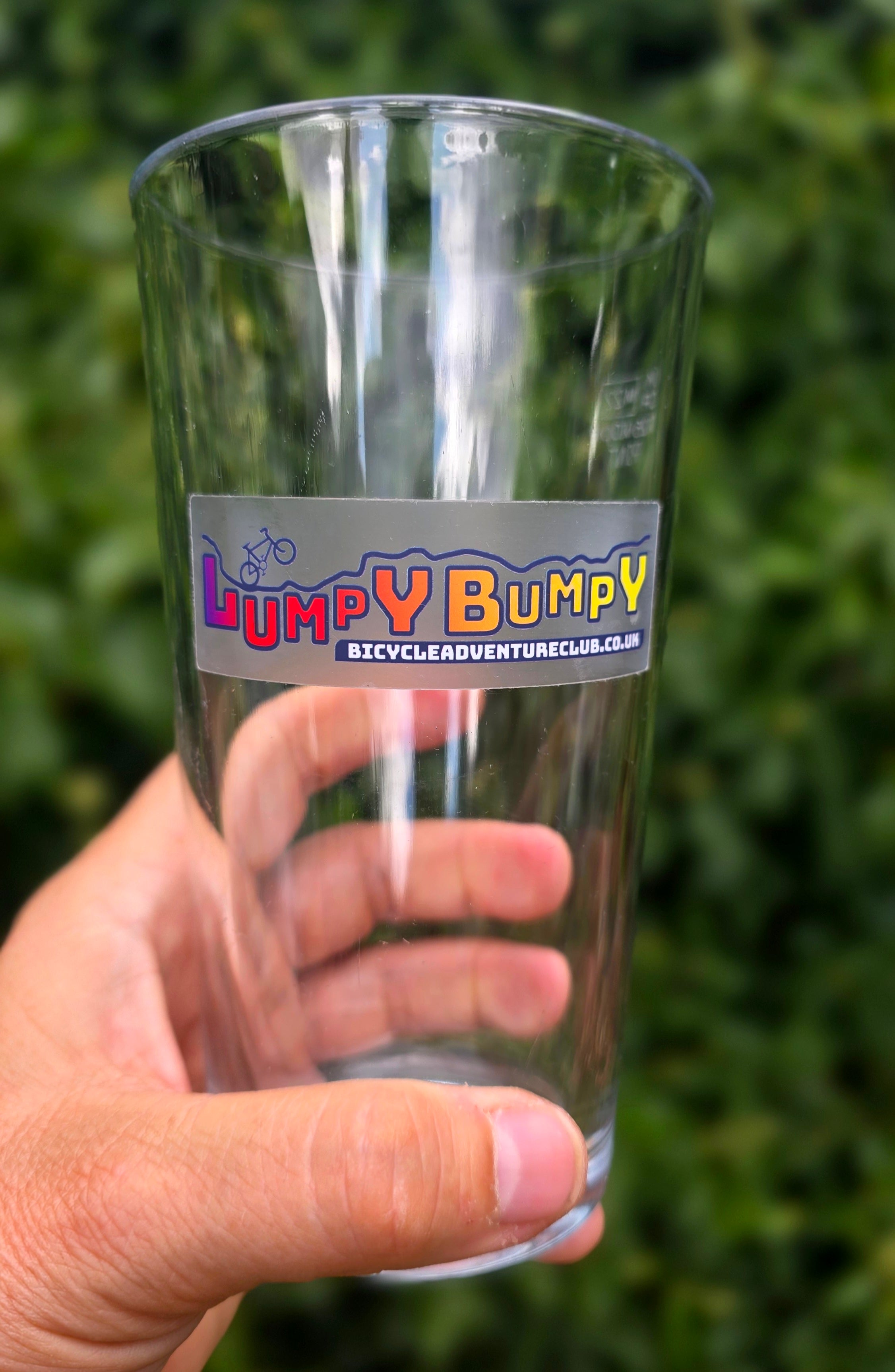 Lumpy Bumpy Clear Matt Vinyl Sticker x 2
