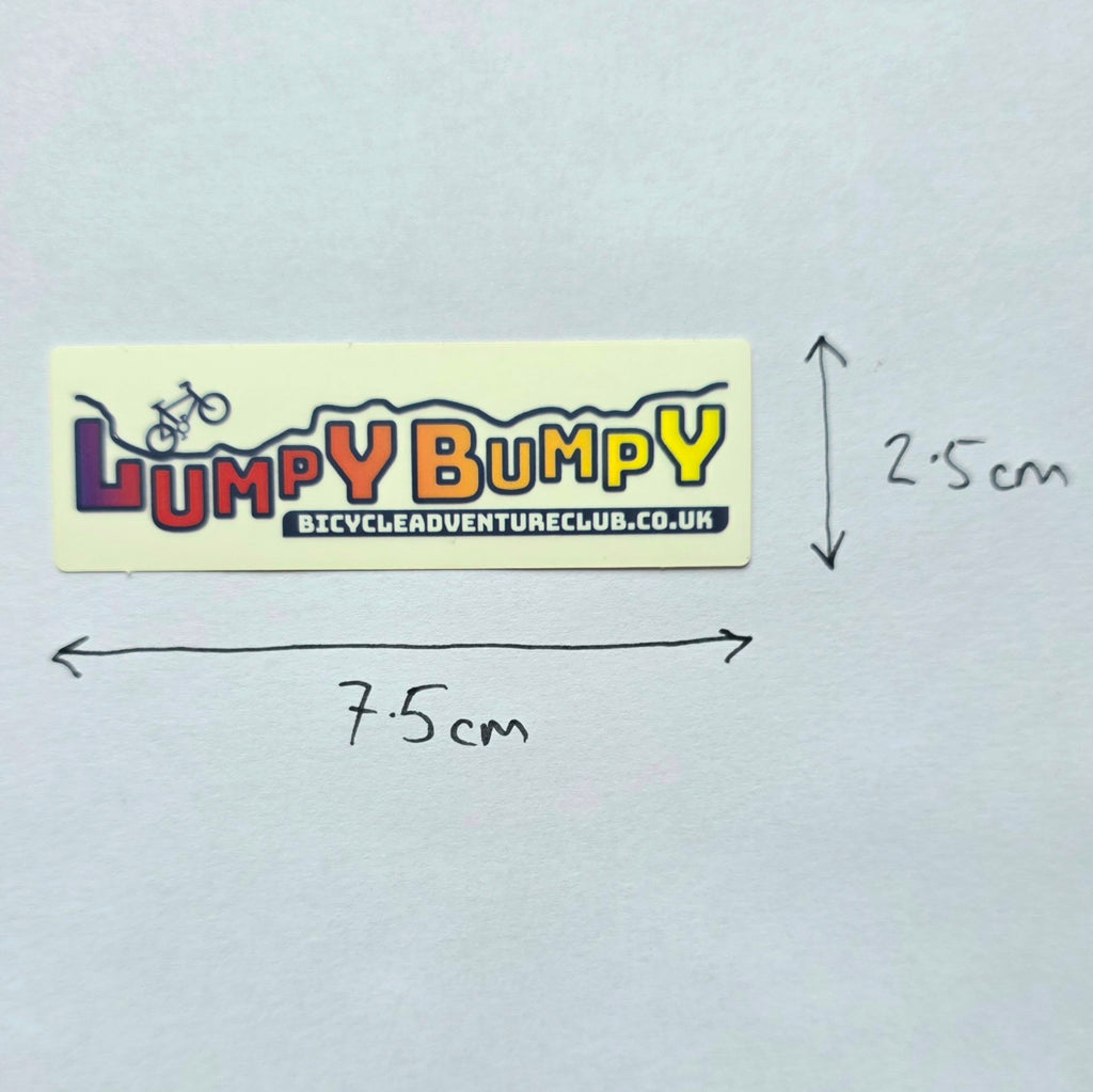 Lumpy Bumpy Clear Matt Vinyl Sticker