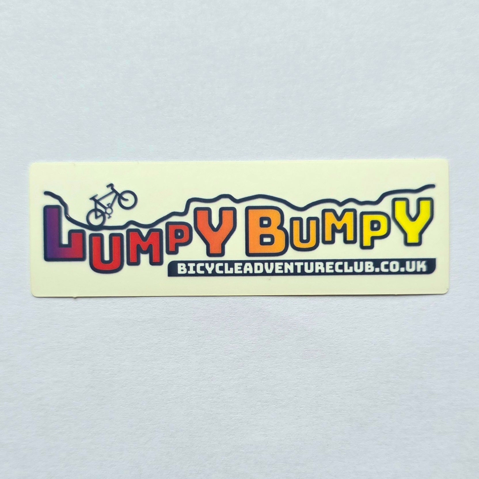 Lumpy Bumpy Clear Matt Vinyl Sticker x 2